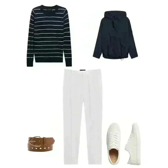 Banana Republic Curve Avery Herringbone Straight Pant - Picture 2 of 15